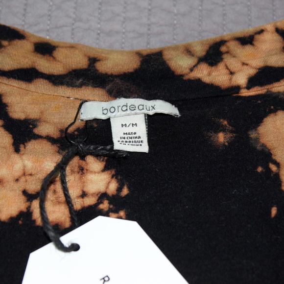 Handmade tie dye Bordeaux for Anthropologie blouse by Hue Revival - Picture 8 of 13